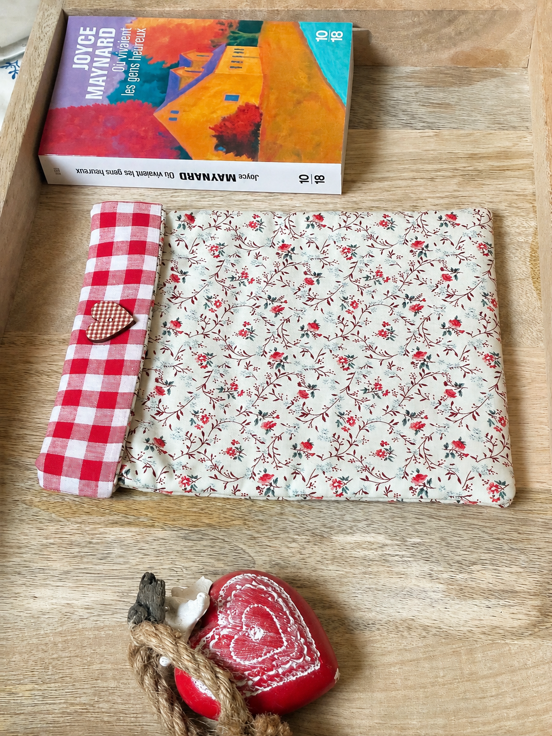 Pochette Coeur vichy