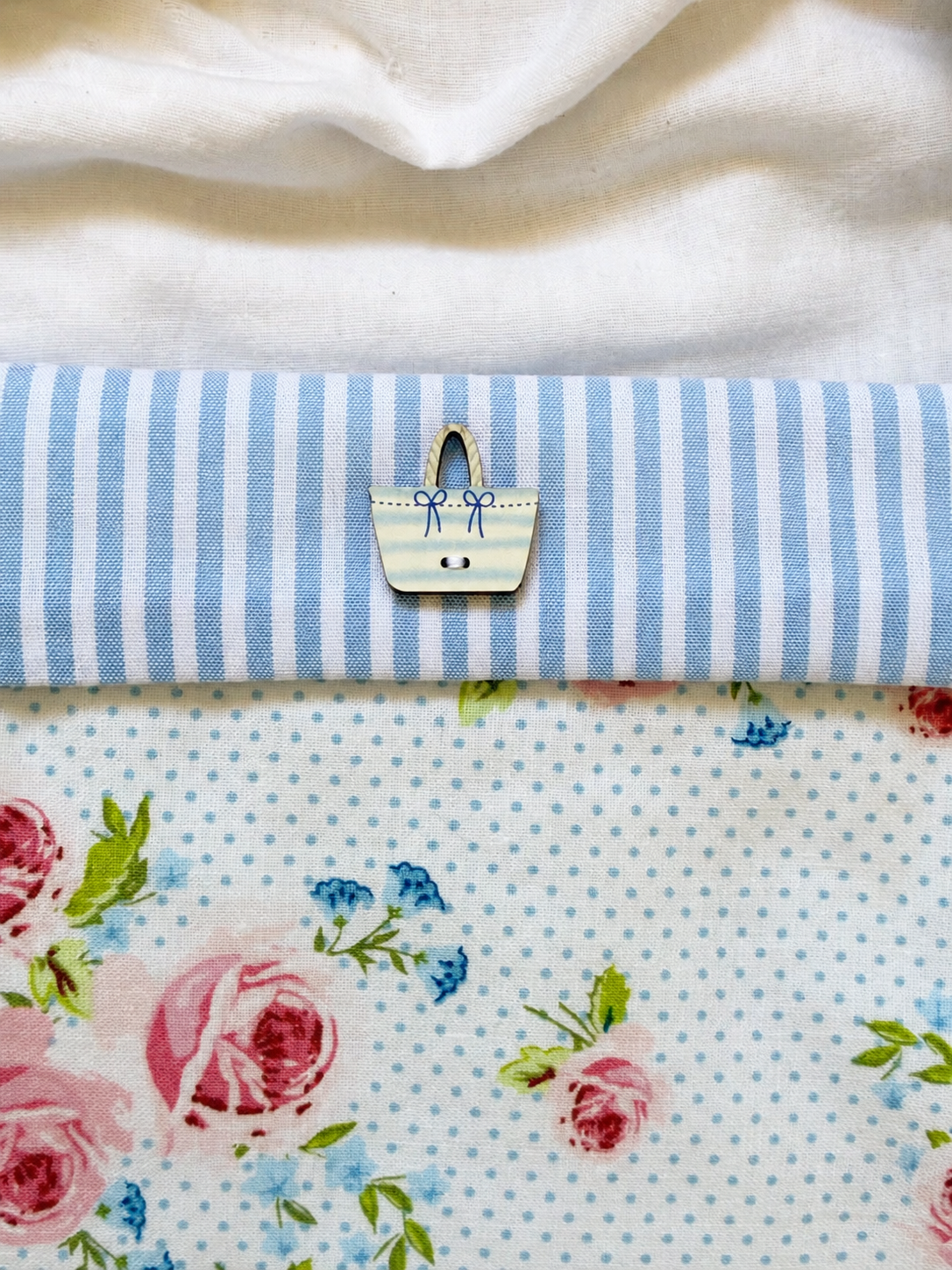 Pochette Roses et bleu